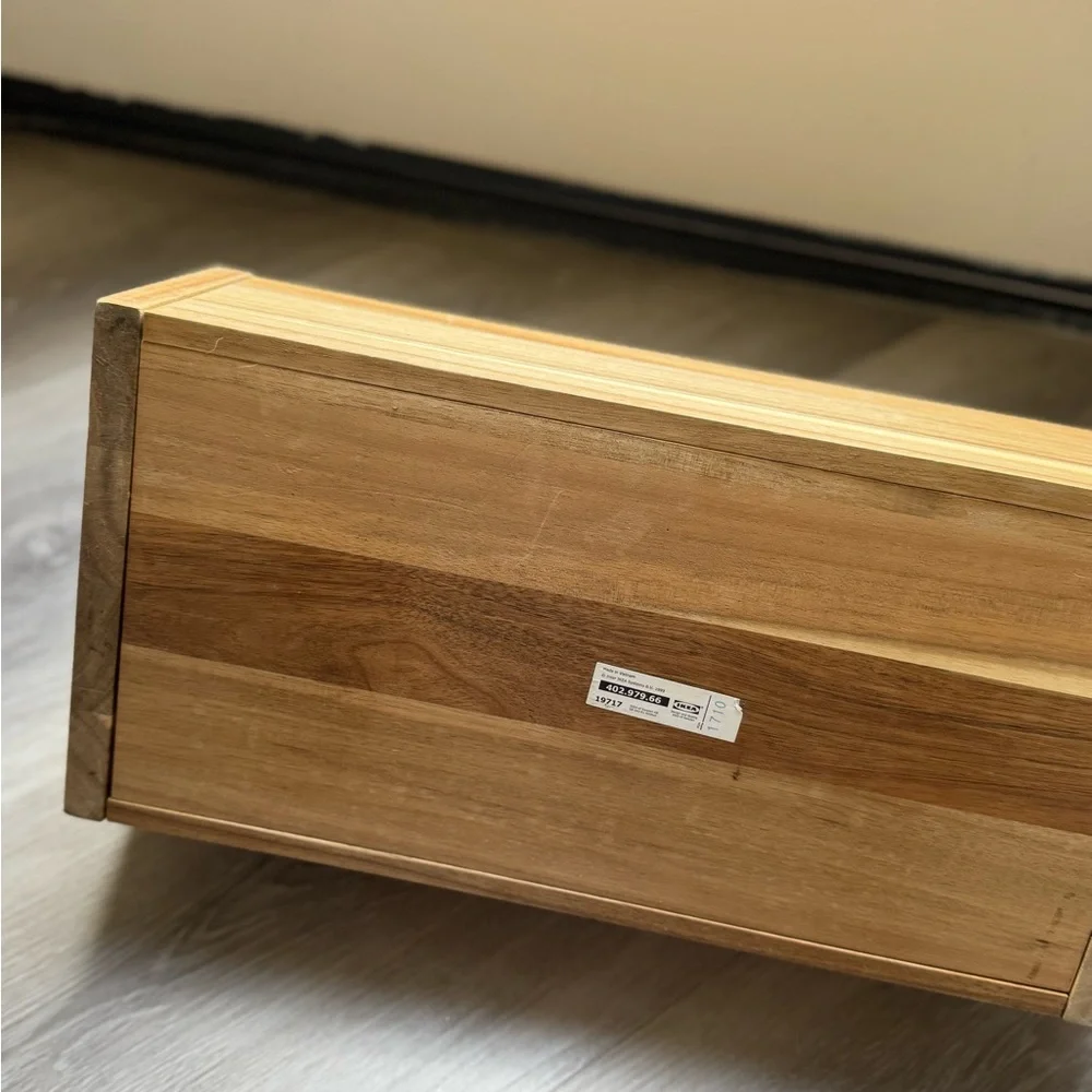 IKEA Skogsta wooden caddy tool storage